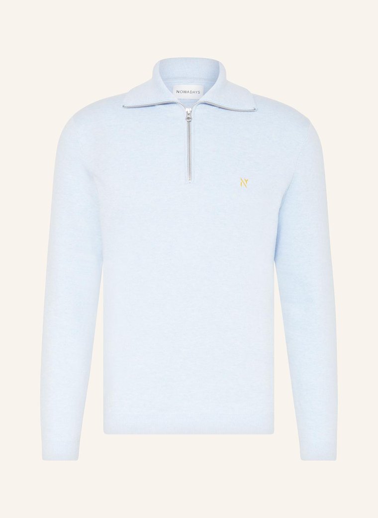 Nowadays Sweter Typu Troyer blau