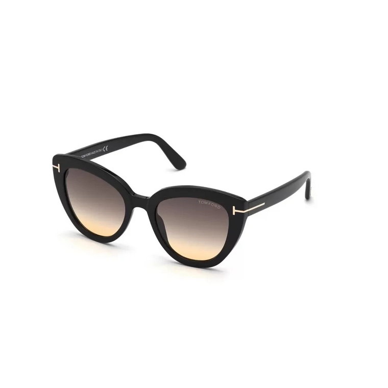 Ciemne Okulary Przeciwsłoneczne z Brązowymi Soczewkami Gradientowymi Tom Ford