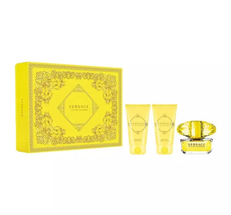 VERSACE YELLOW DIAMOND WODA TOALETOWA SPRAY 50ML + BALSAM 50ML + ŻEL 50ML