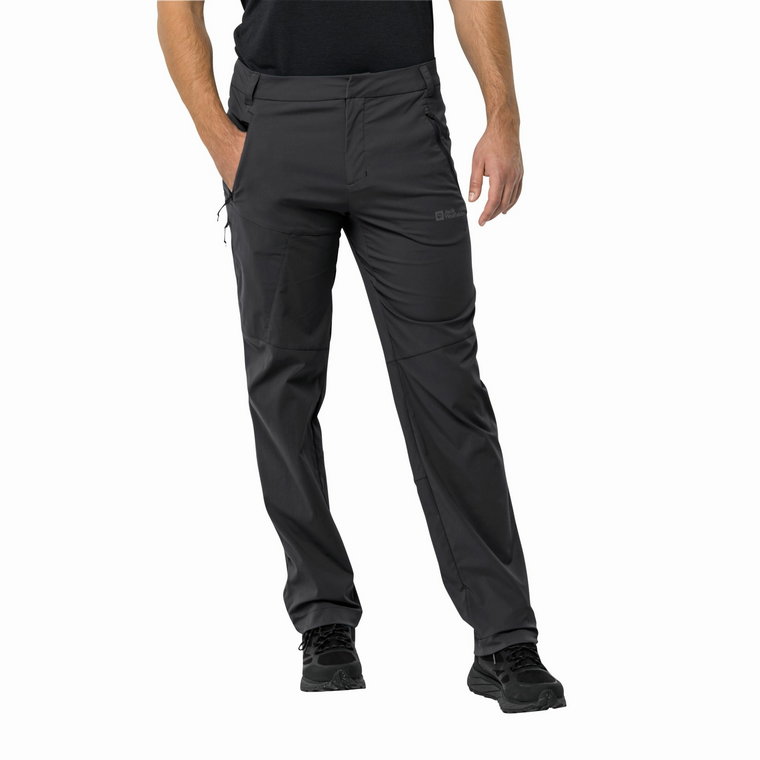Męskie spodnie softshellowe Jack Wolfskin  GLASTAL PANTS M black - 46