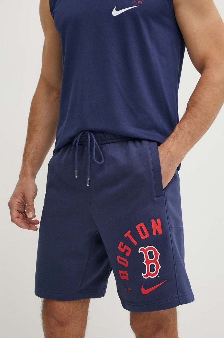Nike szorty Boston Red Sox męskie kolor niebieski