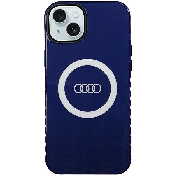 Audi IML Big Logo MagSafe Case iPhone 15 Plus / 14 Plus 6.7" niebieski/navy blue hardcase AU-IMLMIP15M-Q5/D2-BE