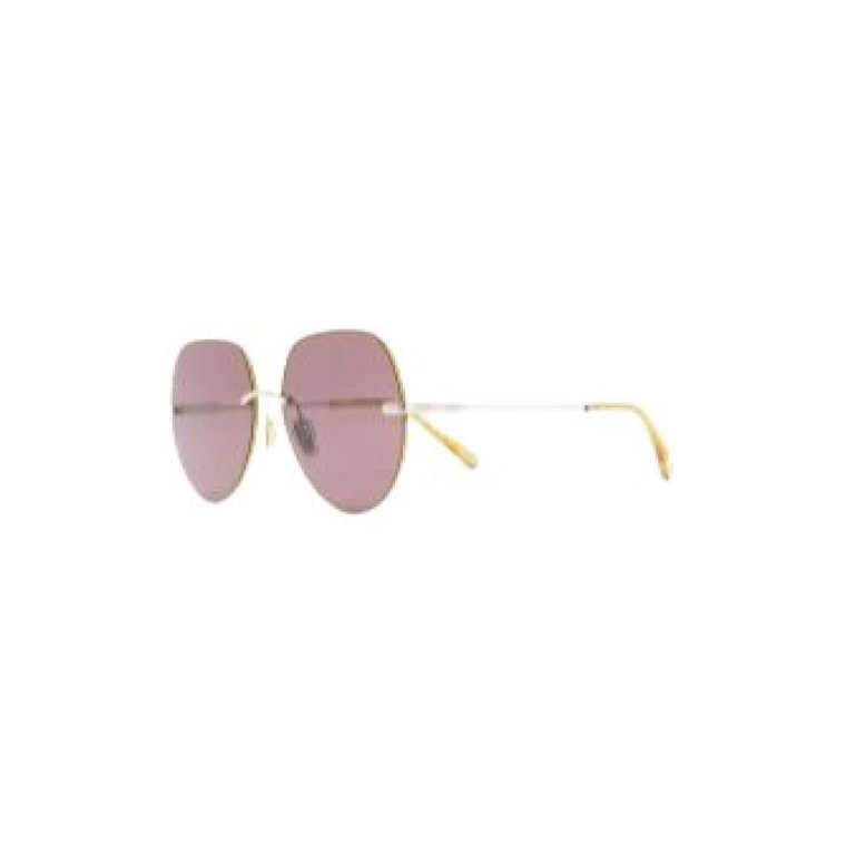 Luksusowe okulary przeciwsłoneczne z metalową oprawką Chloé