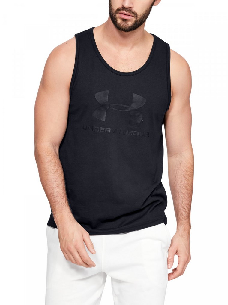 Męski top UNDER ARMOUR SPORTSTYLE LOGO TANK - czarny