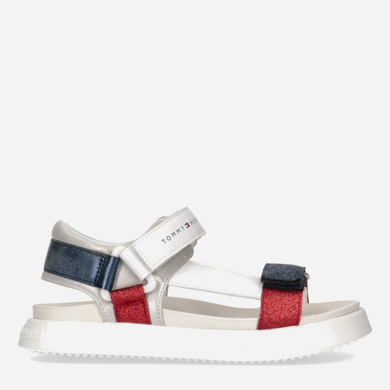 Sandały dziecięce Tommy Hilfiger Velcro Sandal T3A2-32767-0567Y004 35 Blue/White/Red (8052578184073). Sandały dziewczęce