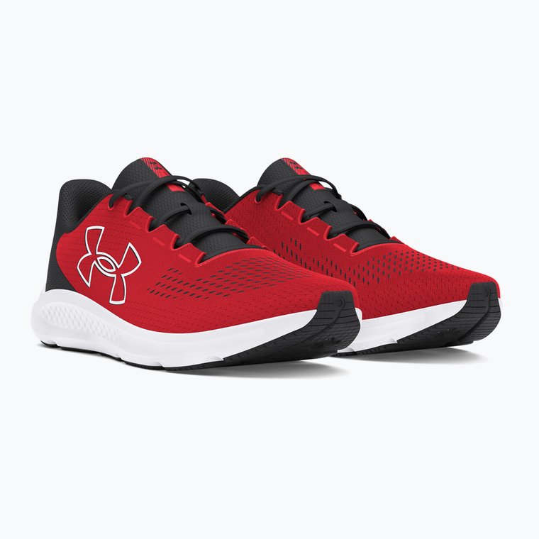 Buty do biegania damskie Under Armour Charged Pursuit 3 Big Logo racer red/anthracite/white