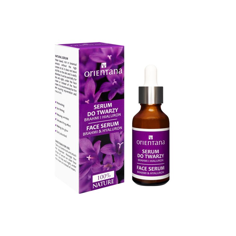 Orientana BIO SERUM do twarzy BRAHMI & HIALURON