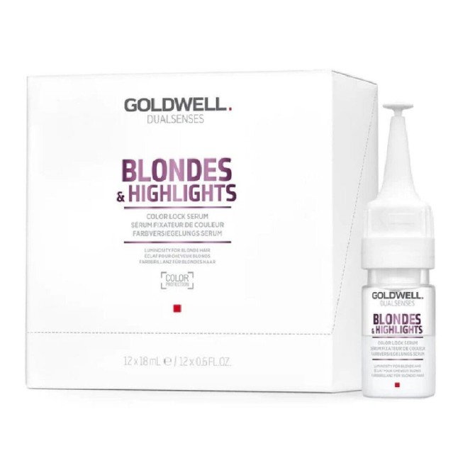 Goldwell Dualsenses Blondes&Highlights Color Lock Serum intensywne serum do włosów farbowanych 12x18ml
