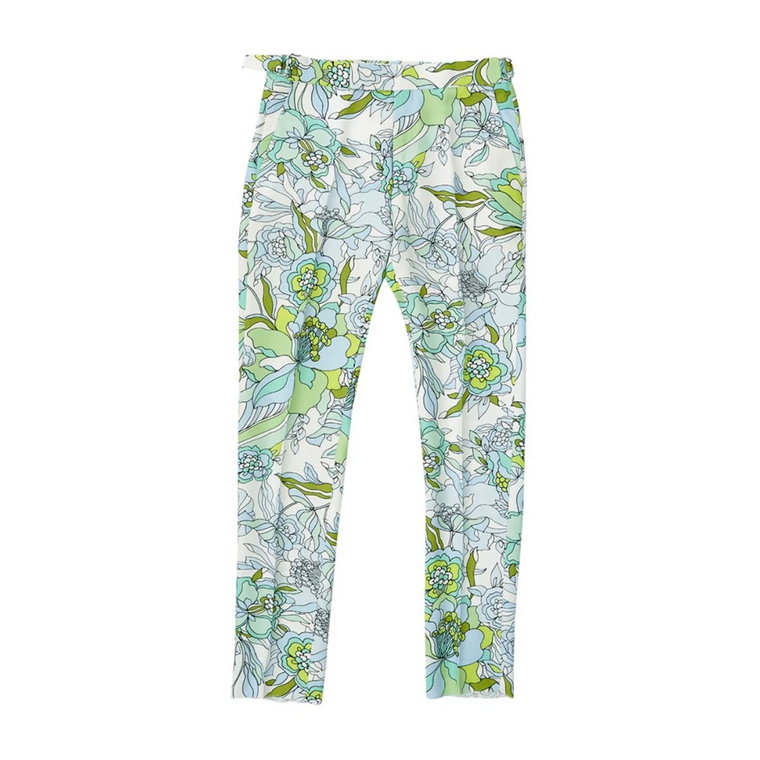 Spodnie do palenia z nadrukiem kwiatowym w kolorze Grøn Tom Ford