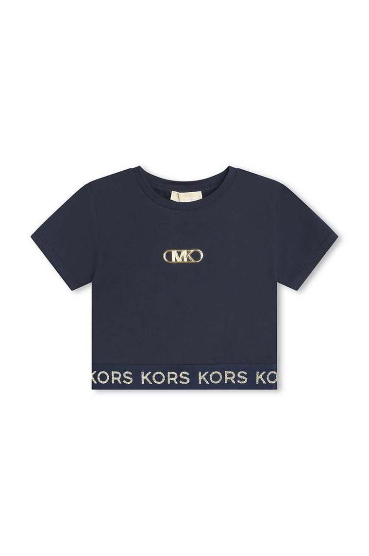 Michael Kors t-shirt dziecięcy kolor granatowy