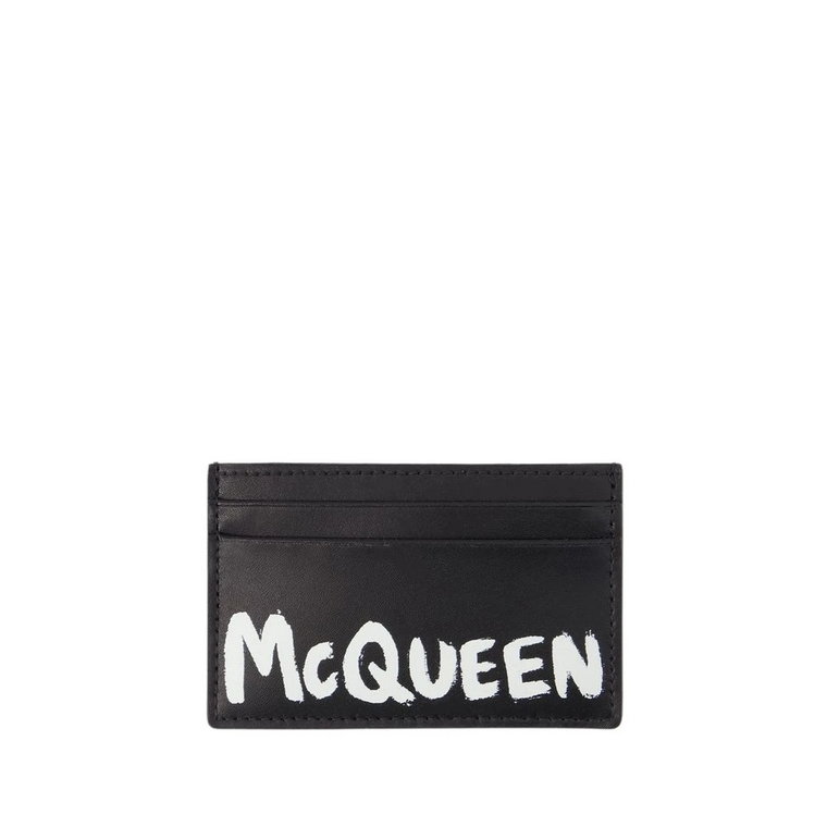 Elegancki Portfel z Przegródkami na Karty Alexander McQueen