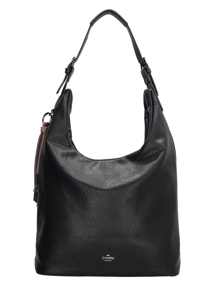 Charm Shopper bag "Tottenham" w kolorze czarnym - 43 x 32 x 15 cm