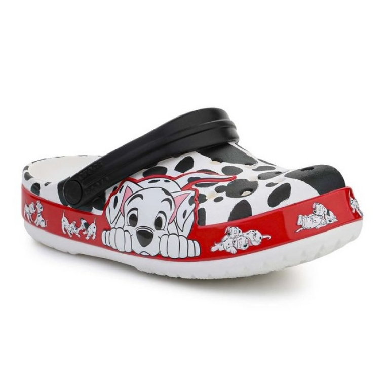 Klapki Crocs Fl 101 Dalmatians Kids Clog 207483-100 białe czarne czerwone