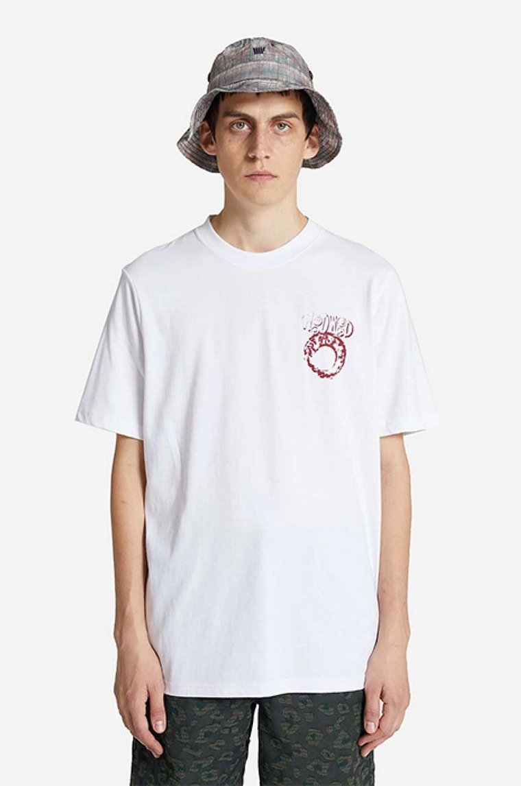 Wood Wood t-shirt bawełniany Bobby Eye Graphic T-shirt kolor biały z nadrukiem 12225704.2489-WHITE