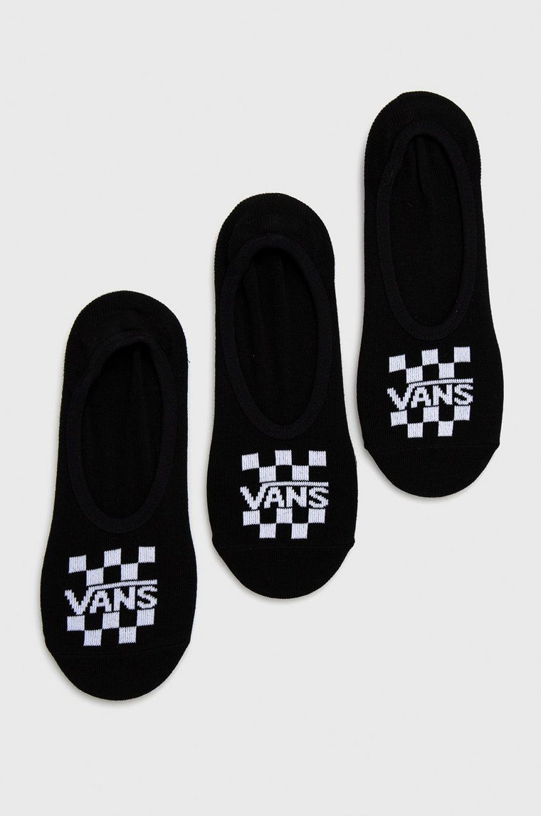 Vans skarpetki (3-pack) męskie kolor czarny VN0A7S9ABLK1-BLACK