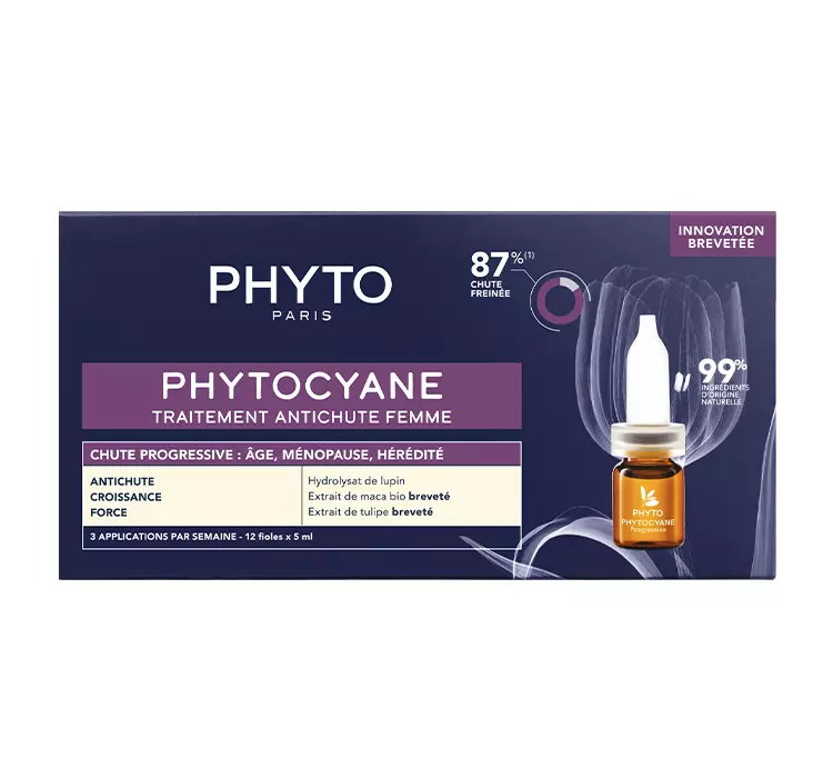 PHYTO PHYTOCYANE KURACJA PRZECIW WYPADANIU WŁOSÓW DLA KOBIET PROGRESYWNE 12x5ML