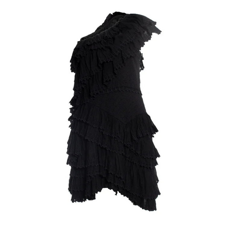 Czarny Cotton Dress Isabel Marant Pre-owned