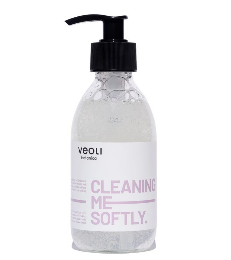 Veoli Botanica Cleaning Me Softly Nawilżająco-łagodzący żel do mycia twarzy