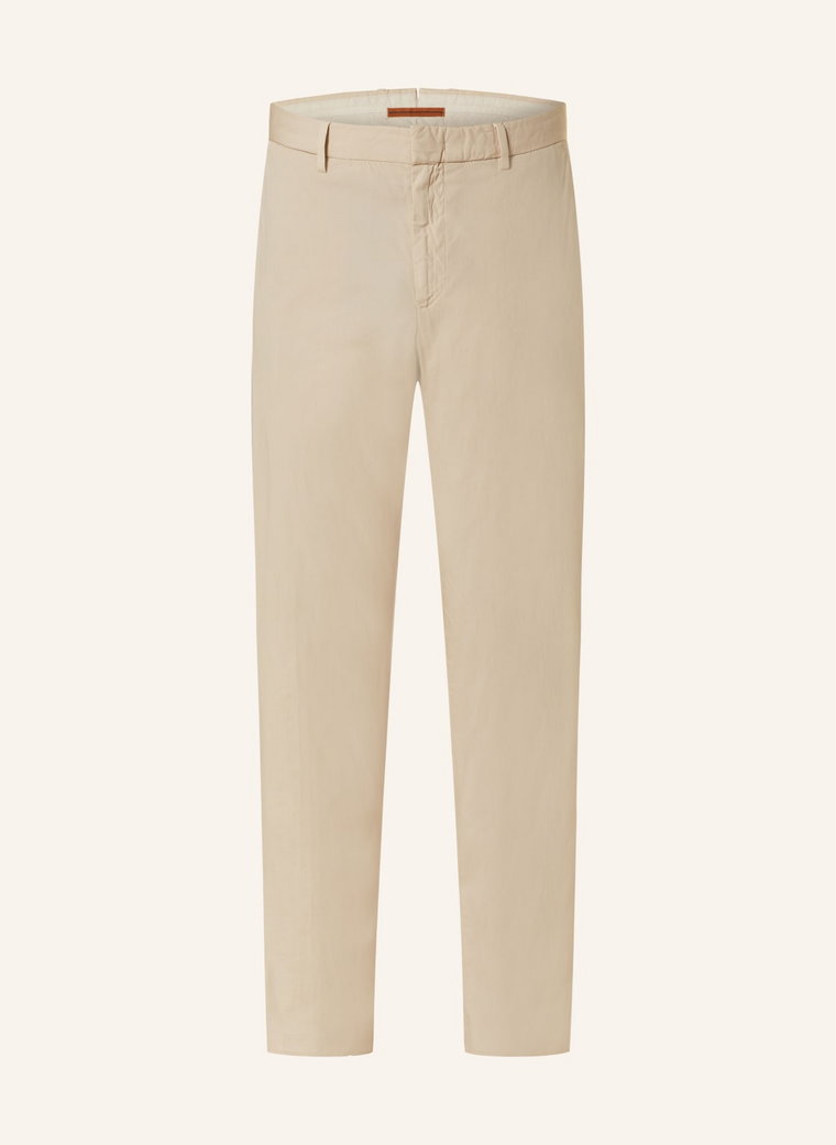 Zegna Spodnie Slim Fit beige