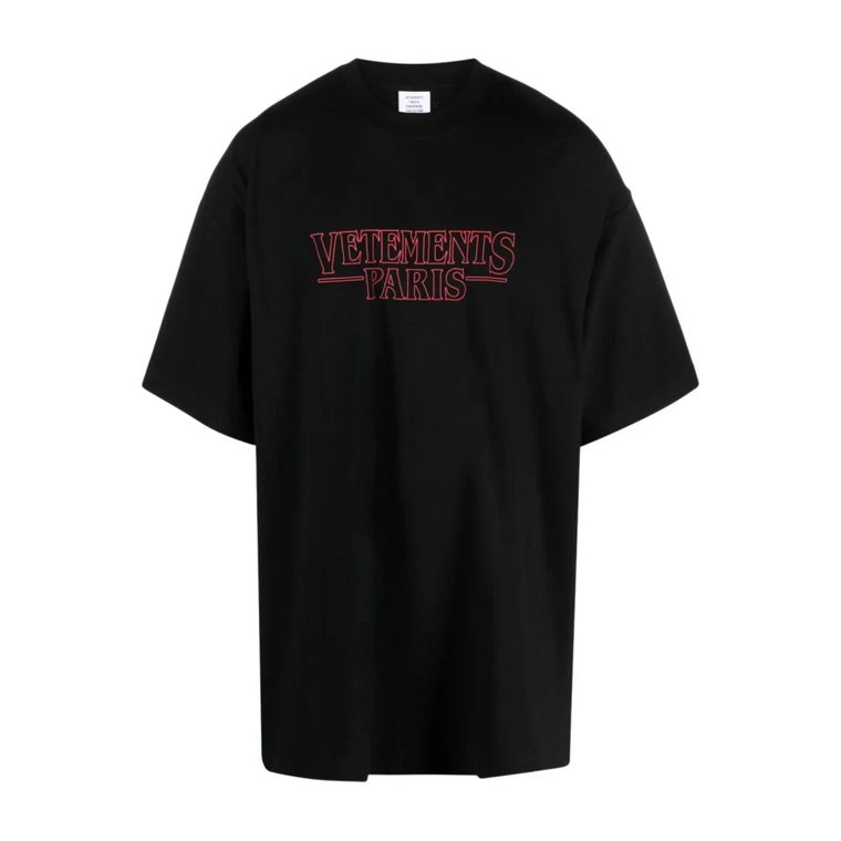 Nowoczesny T-shirt z okrągłym dekoltem dla mężczyzn Vetements