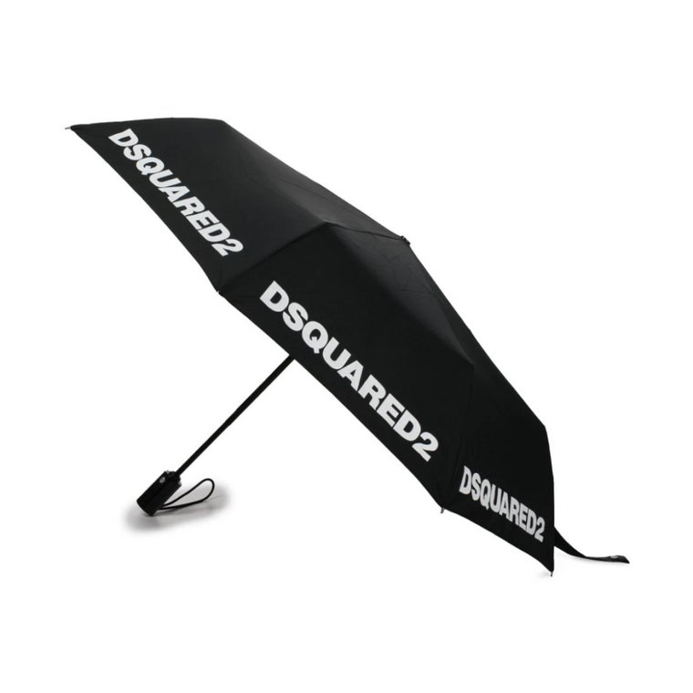 Czarne Akcesoria Parasol Dsquared2