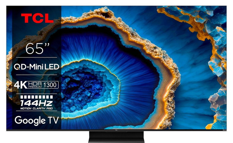 Telewizor TCL 65C805 65" QLED Mini-LED 4K 144Hz Google TV HDMI 2.1 DVB-T2