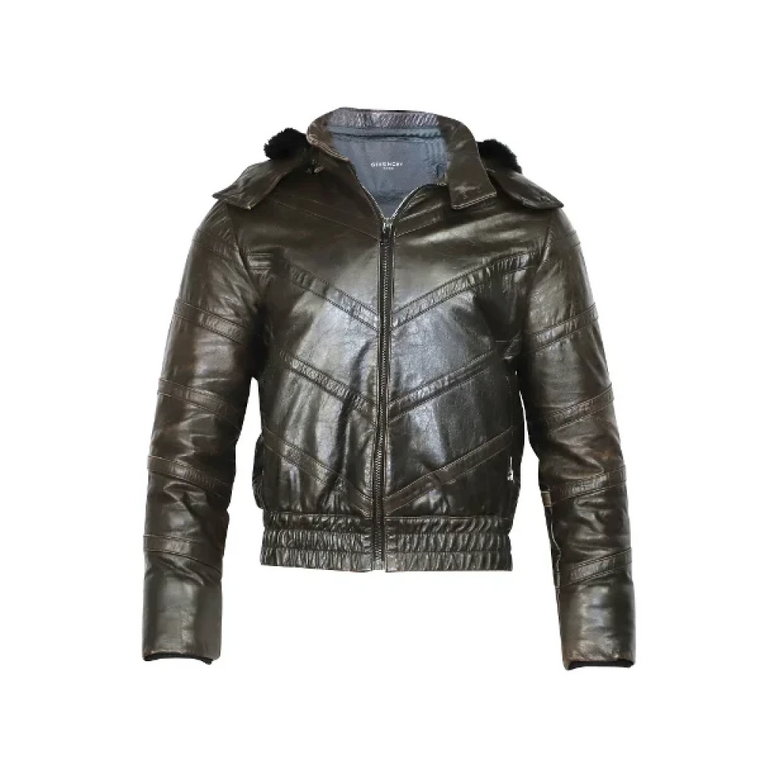 Pre-owned Leather outerwear Givenchy Pre-owned