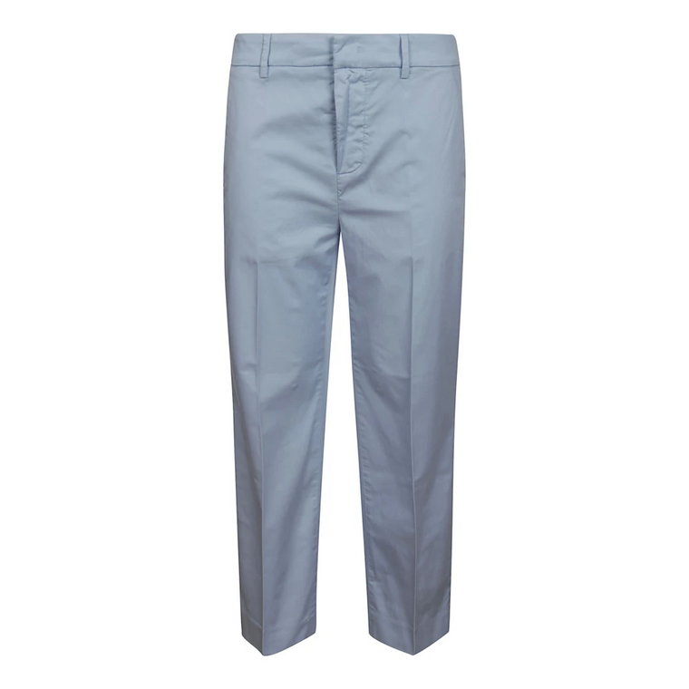 Slim Chino Cropped Spodnie Lekka Bawełna Dondup