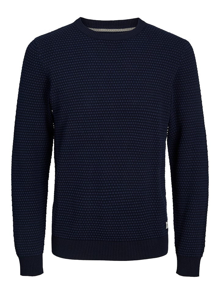 Jack & Jones Sweter "Atlas" w kolorze granatowym