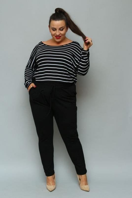 Czarne Spodnie LOTARIO Plus Size