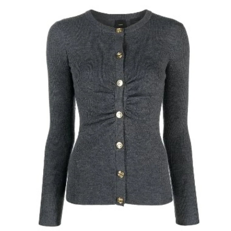 Szare Swetry Avelignese Cardigan Pinko