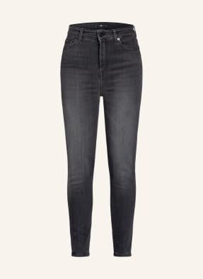 7 For All Mankind Jeansy Skinny Slim Illusion Aubrey schwarz