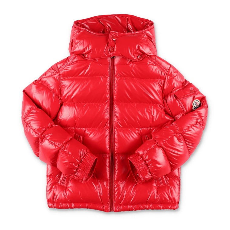 Czerwona kurtka puchowa Maya dla chłopców Moncler