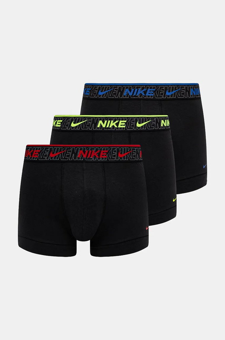 Nike bokserki 3-pack męskie kolor czarny 0000KE1008