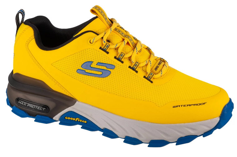 Skechers Max Protect-Fast Track 237304-YLBL, Męskie, Żółte, buty sneakers, przewiewna siateczka, rozmiar: 42