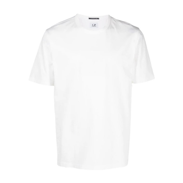 Bawełniana koszulka z nadrukiem logo w kolorze białym C.p. Company