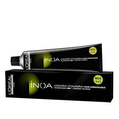 Loreal, Inoa ODS2, Farba do włosów w kremie bez amoniaku, 60g, Kolor GLOW DARK1