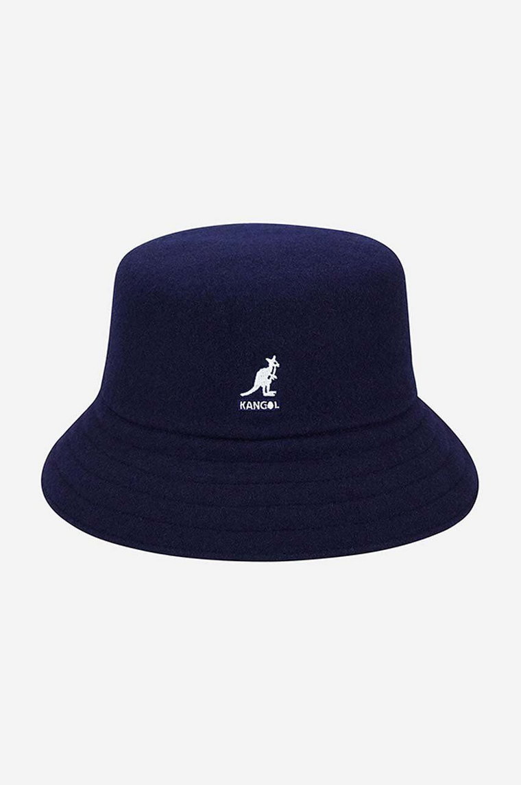 Kangol kapelusz wełniany Wool Lahinch kolor granatowy wełniany K3191ST.NAVY-NAVY