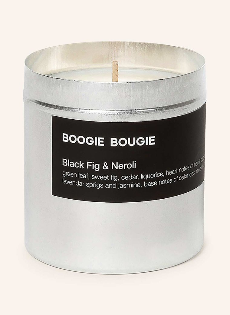 Boogie Bougie Świeca Zapachowa Black Fig & Neroli silber