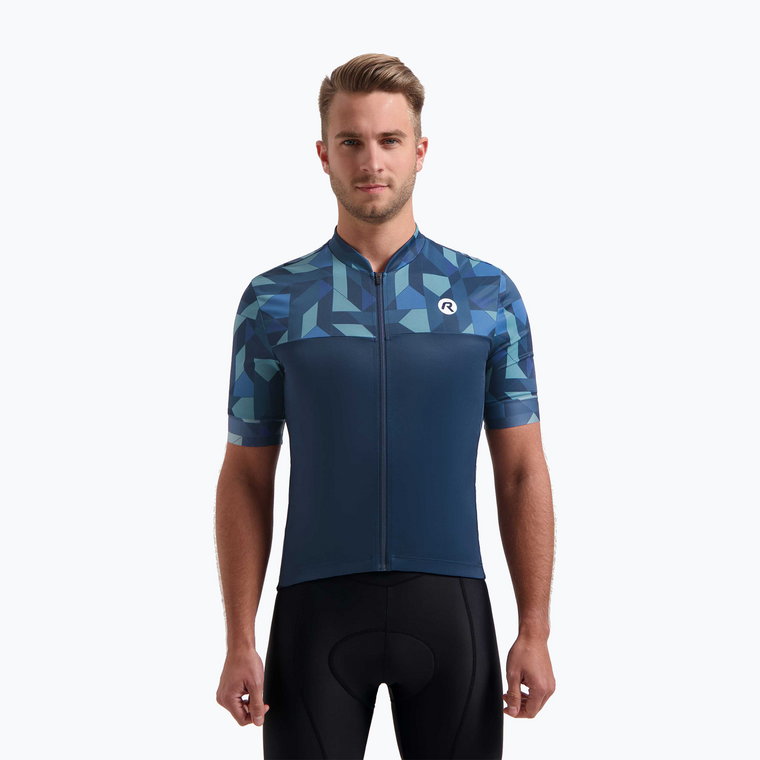 Koszulka rowerowa męska Rogelli Essential Graphic blue