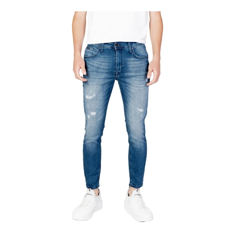 Męskie niebieskie jeansy z kieszeniami z przodu i z tyłu Antony Morato