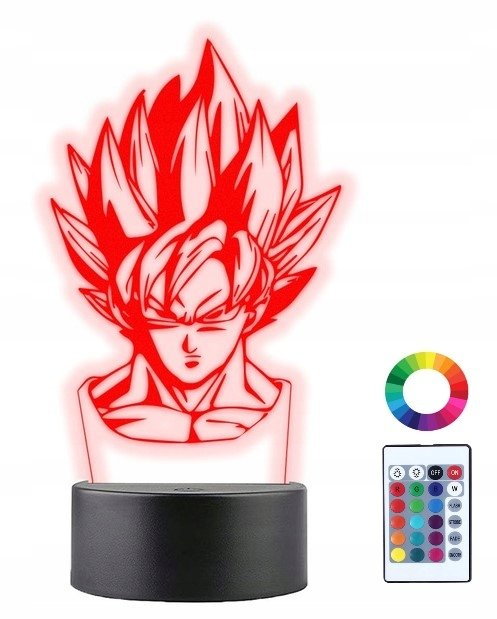 Lampka Nocna 3D Led Dragon Ball Grawer Prezent