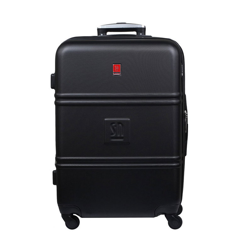 Czarna średnia walizka 64 cm poszerzana Art Class Collection