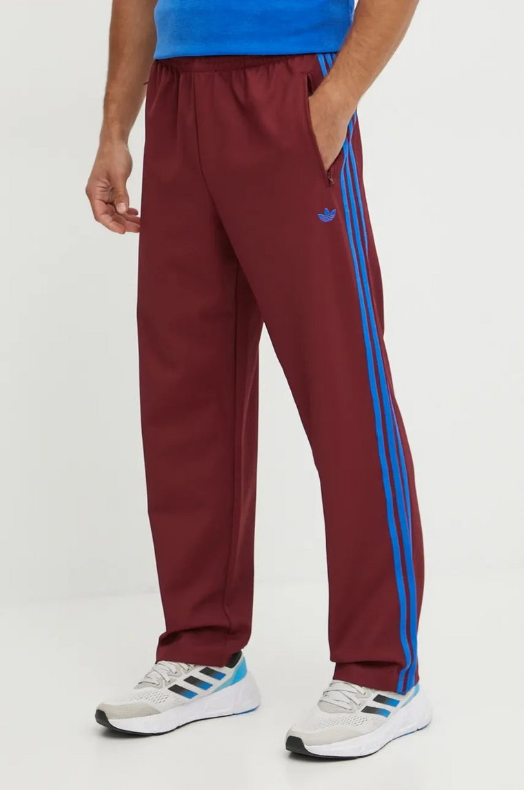 adidas Originals spodnie dresowe Trackpant kolor bordowy z aplikacją JN5977