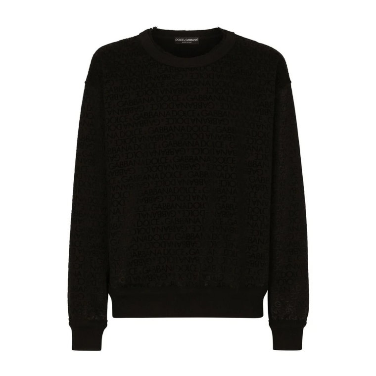 Czarne Swetry dla Mężczyzn Dolce & Gabbana