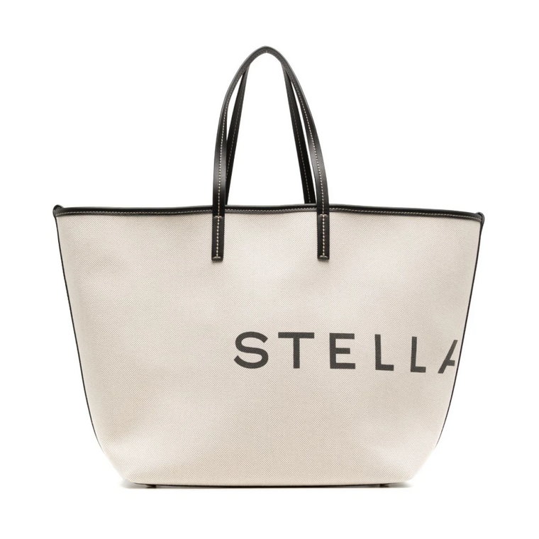 Biała torba Tote z logo Stella McCartney Stella McCartney