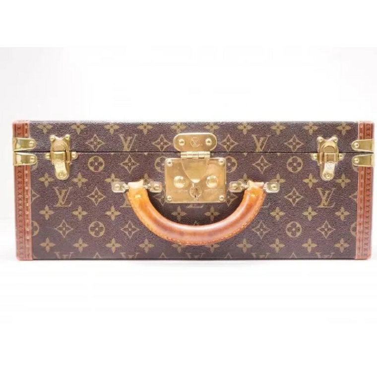 Używany Brązowy Kufer z Kanwy Louis Vuitton Vintage