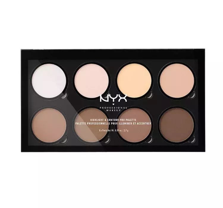 NYX PROFESSIONAL MAKEUP CONTOUR PALETTE PALETA DO KONTUROWANIA TWARZY 2.7 G