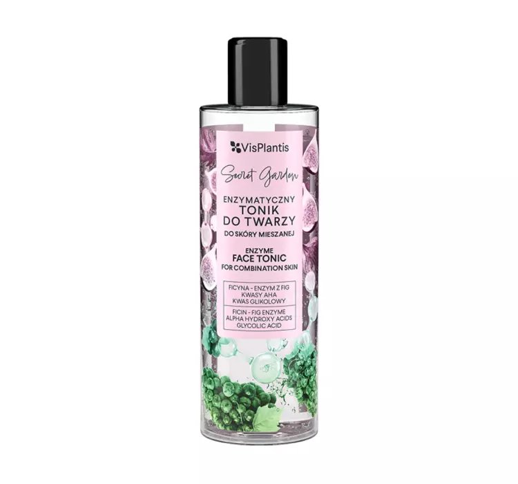 VIS PLANTIS SECRET GARDEN ENZYMATYCZNY TONIK DO TWARZY DO SKÓRY MIESZANEJ 200ML