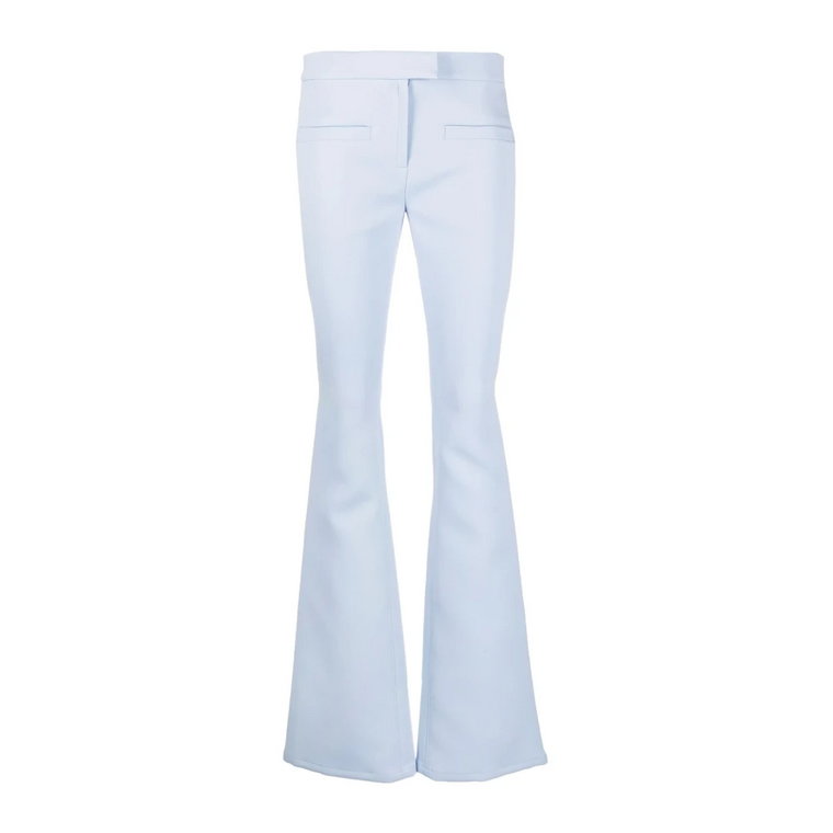 Niebieskie Spodnie z Rozszerzanymi Nogawkami Courrèges